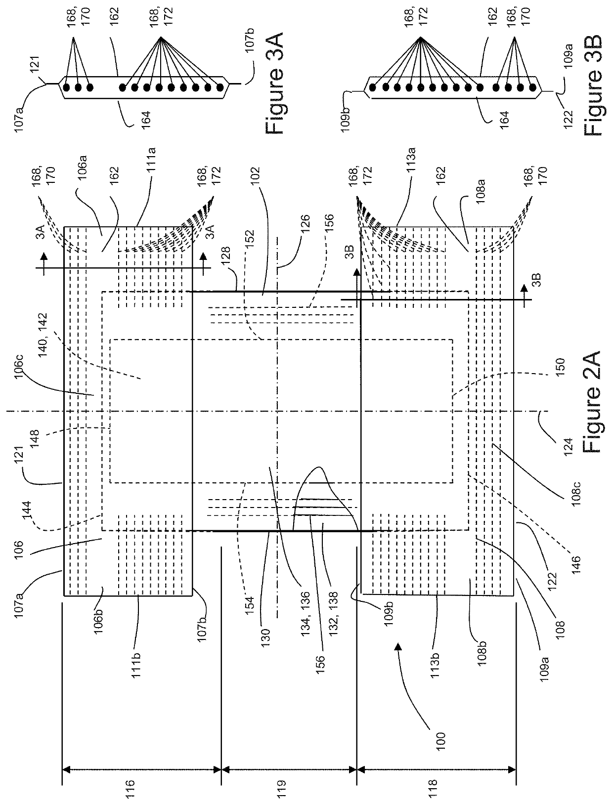 Assembled absorbent article components with graphics having aligned masked zones