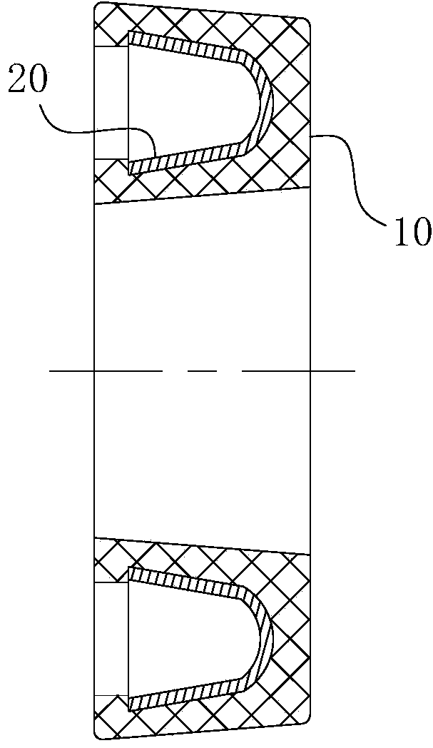 Polyaryletherketone composite material and preparation method thereof and sealing ring made of polyaryletherketone composite material