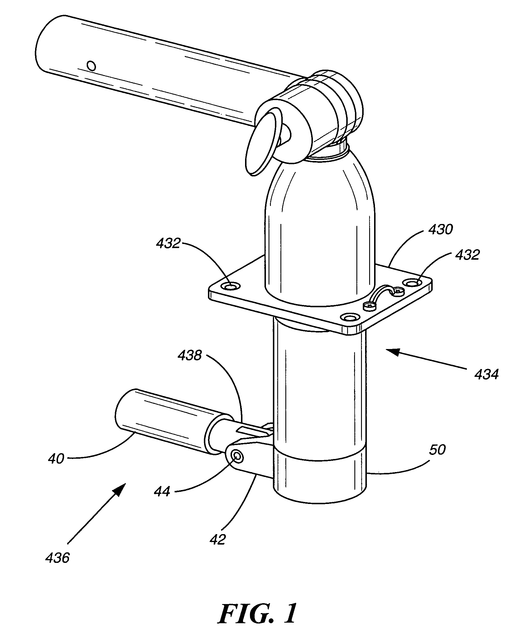 T-top outrigger holder apparatus