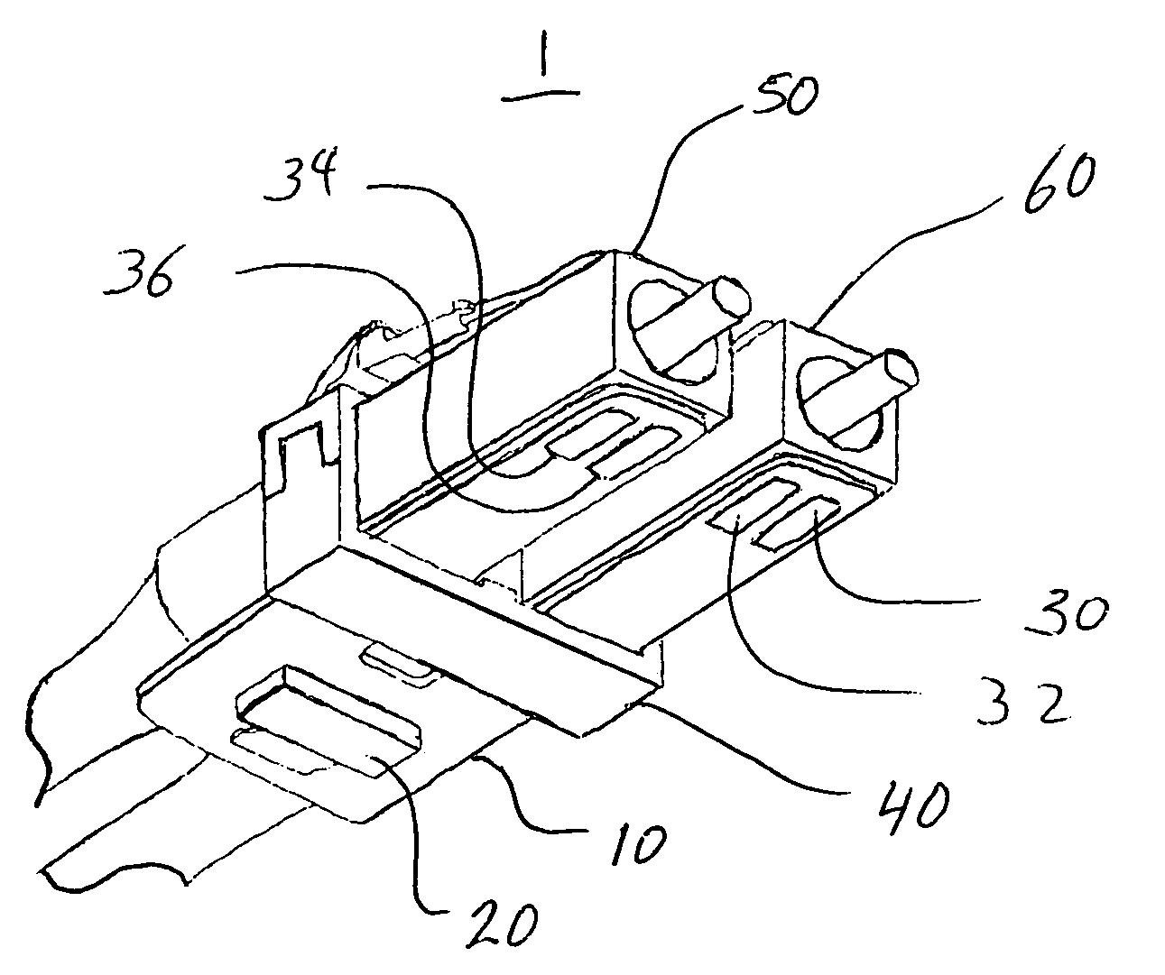 Transceiver/fiber optic connector adaptor with patch cord ID reading capability