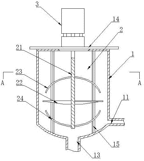 Cellular concrete stirring device