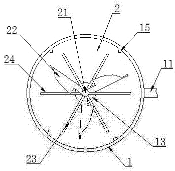 Cellular concrete stirring device