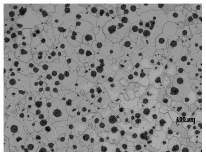 Low-temperature high-toughness nodular cast iron for large thick-wall wind power casting and preparation method of low-temperature high-toughness nodular cast iron