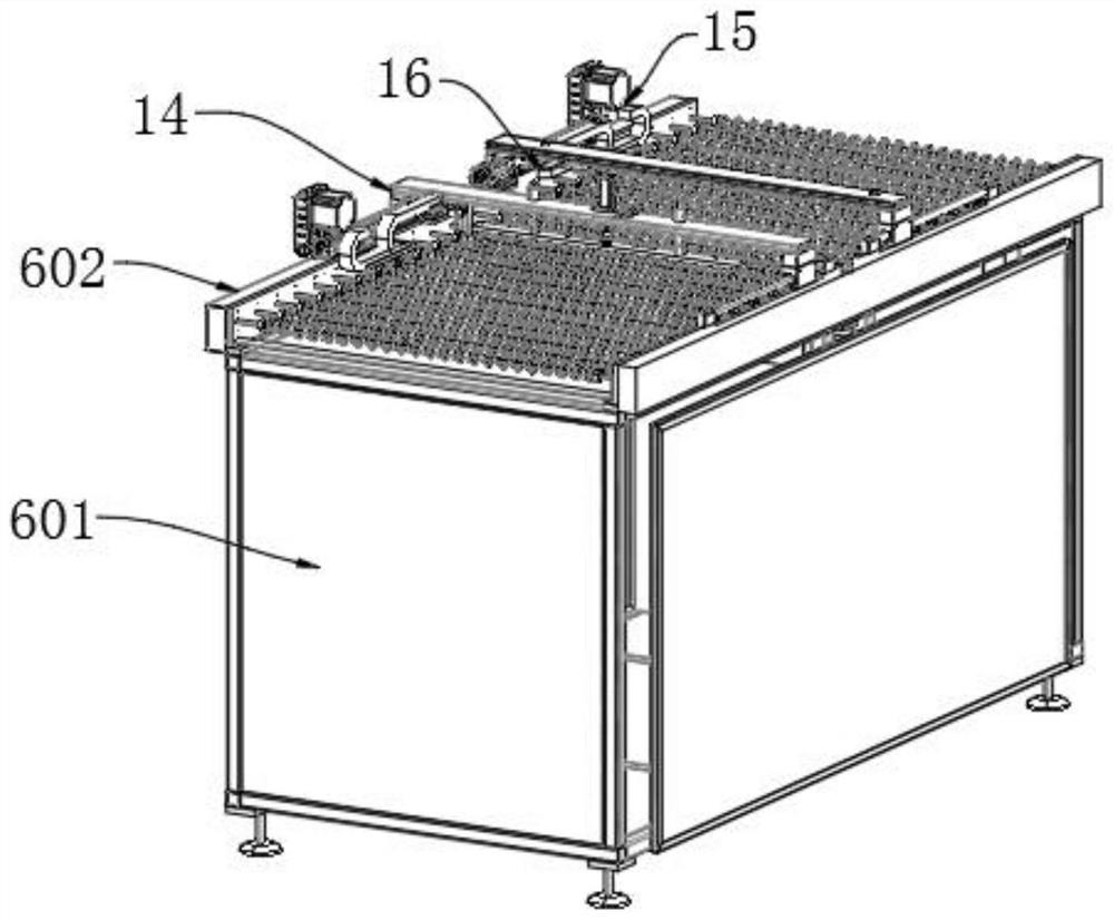 Heating device used for surface machining of daylighting panel and facilitating feeding