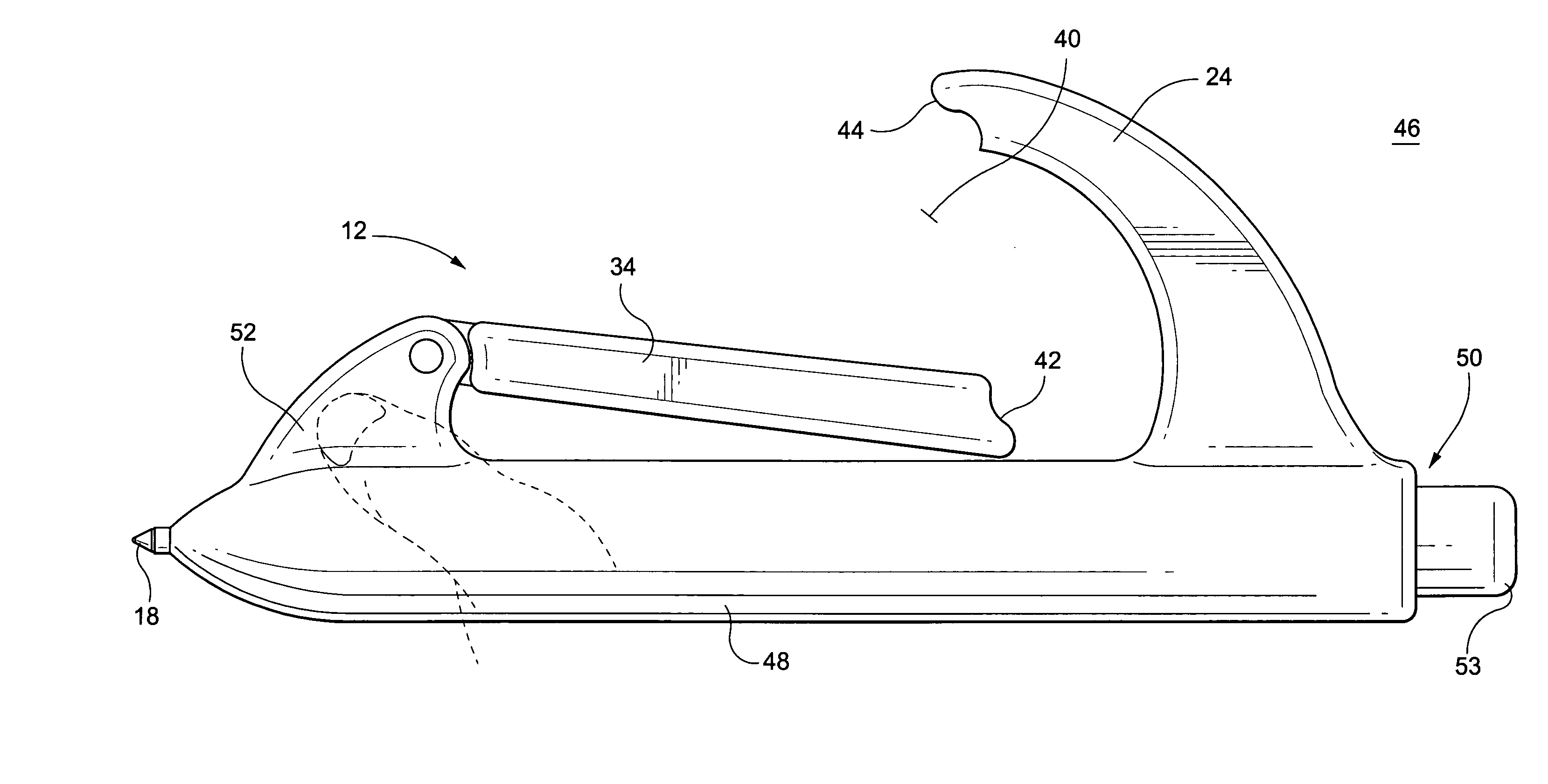 Writing instrument with enclosing structure