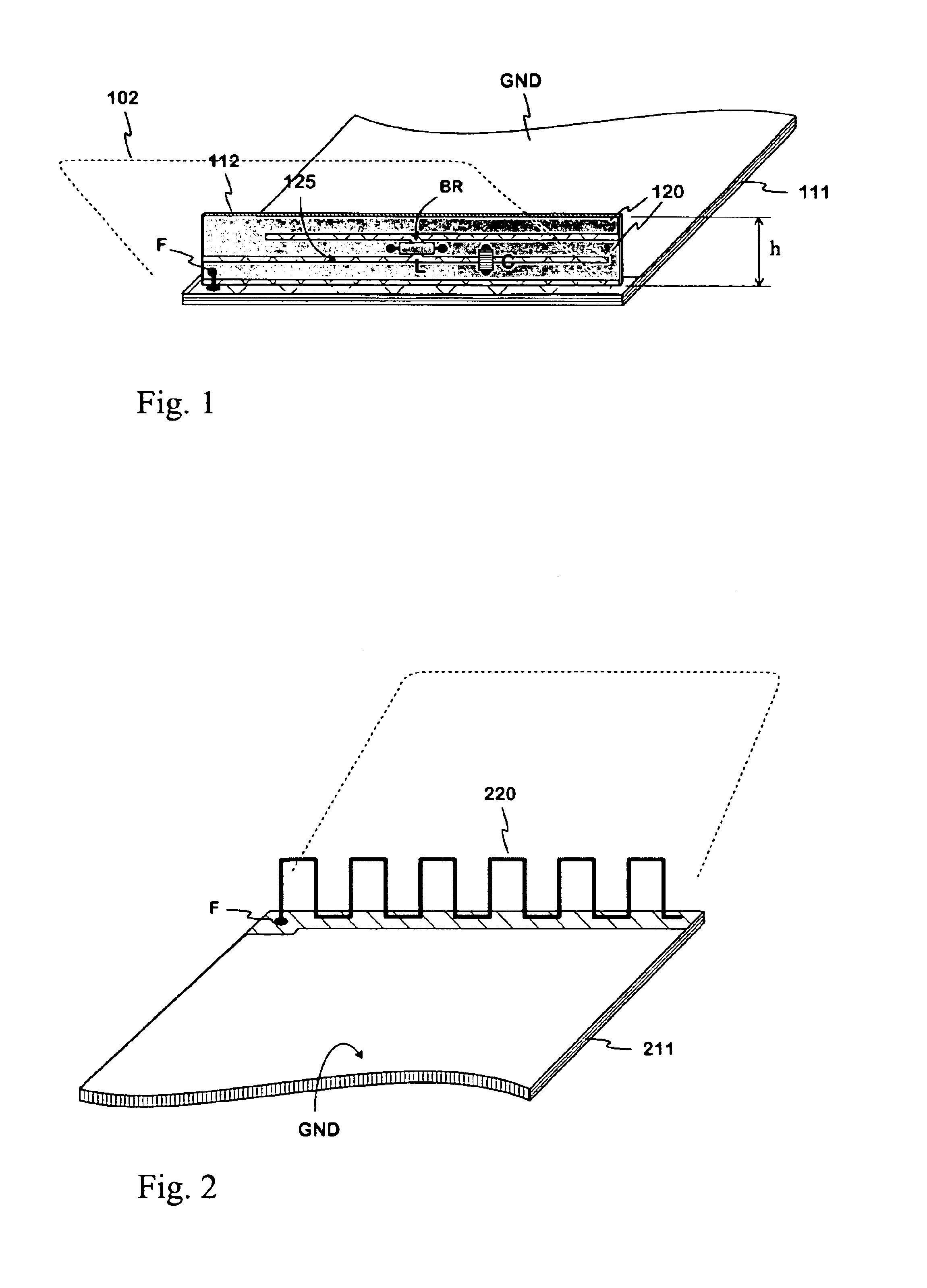Antenna for foldable radio device