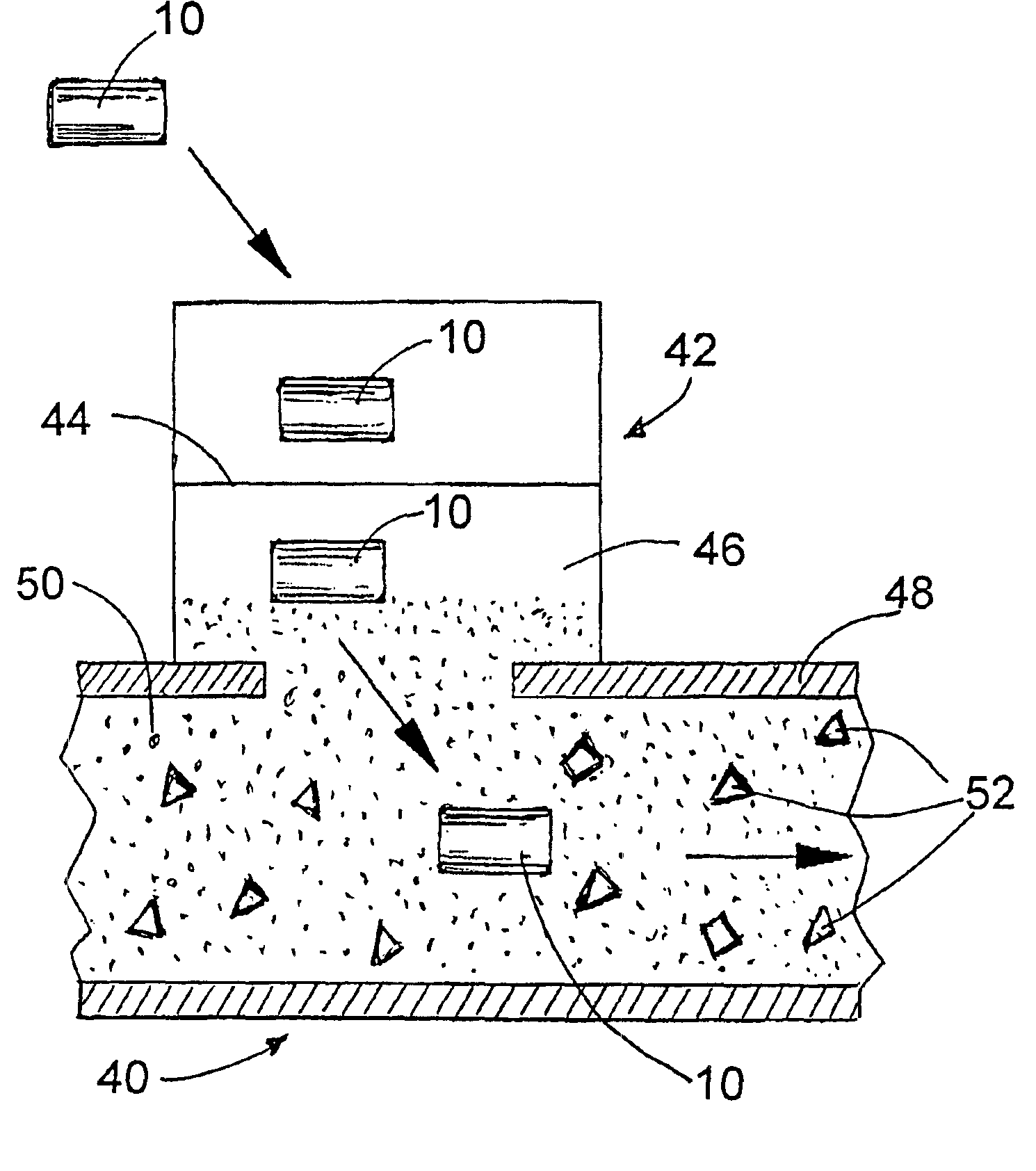 Device for in-line measurement of properties of fluid flows in pipeline systems