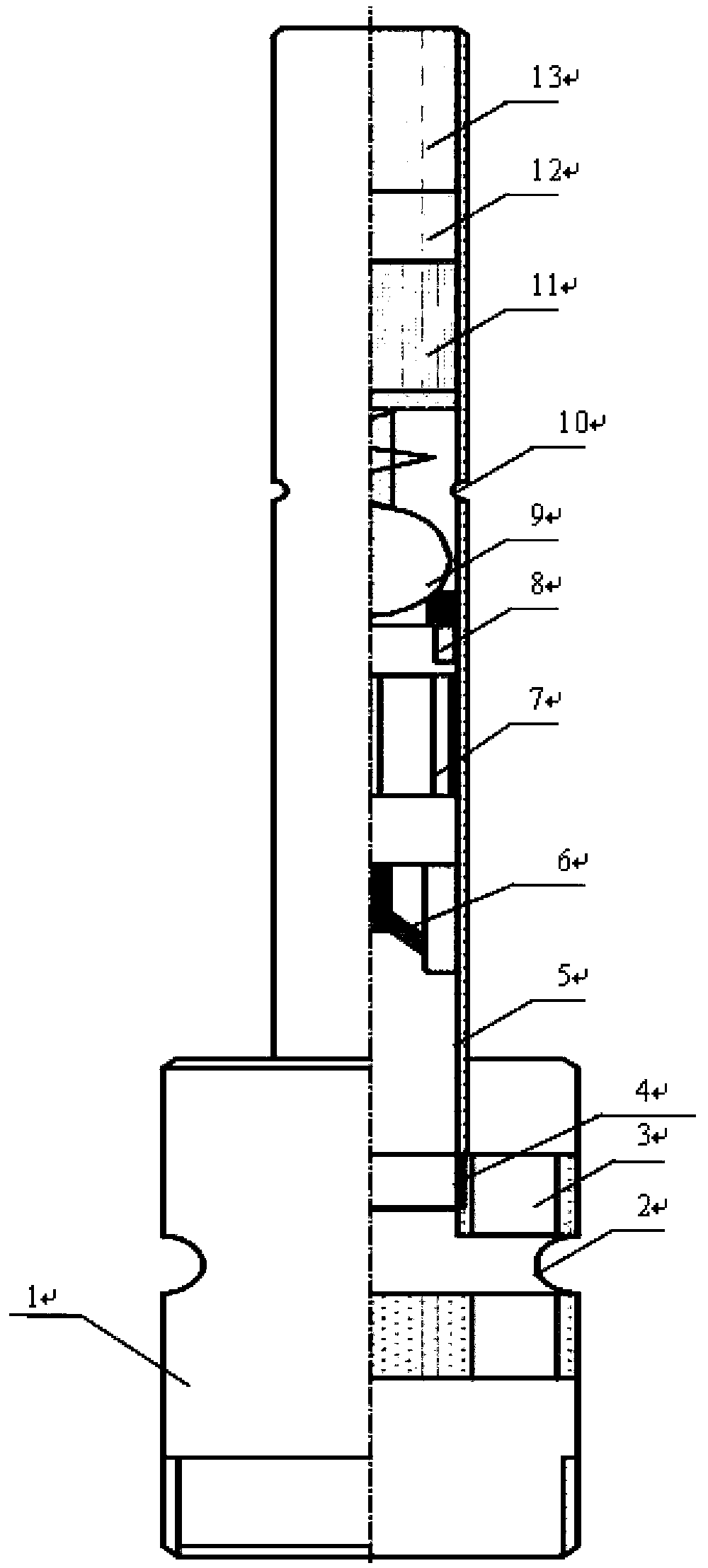 Underground storage type flow and water content monitor