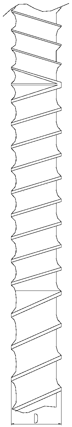 Preparation method of chemically-crosslinking-foamed polyethylene material, and screw rod