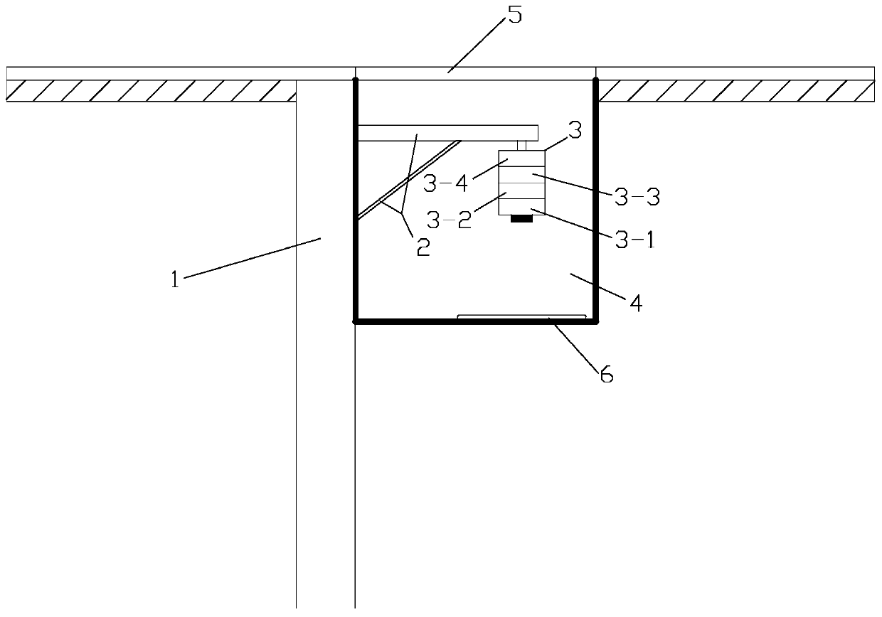 Laser ranging module-based foundation settlement automatic monitoring device