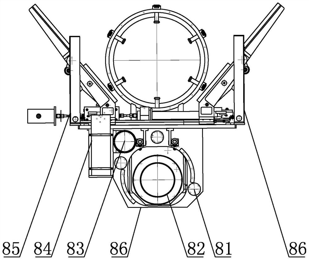 Grab and release device for unmanned underwater vehicle