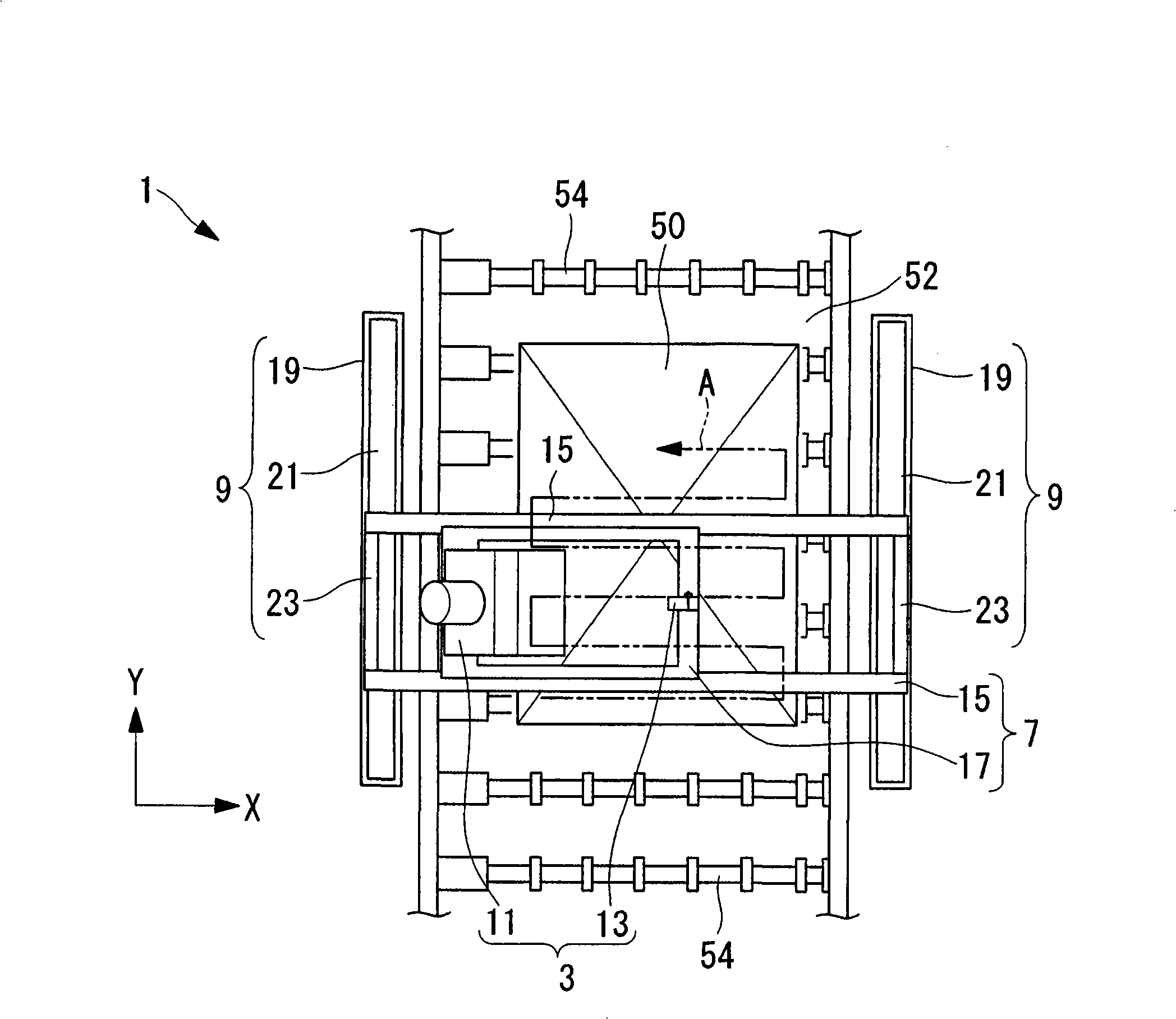Appearance inspecting device for substrate