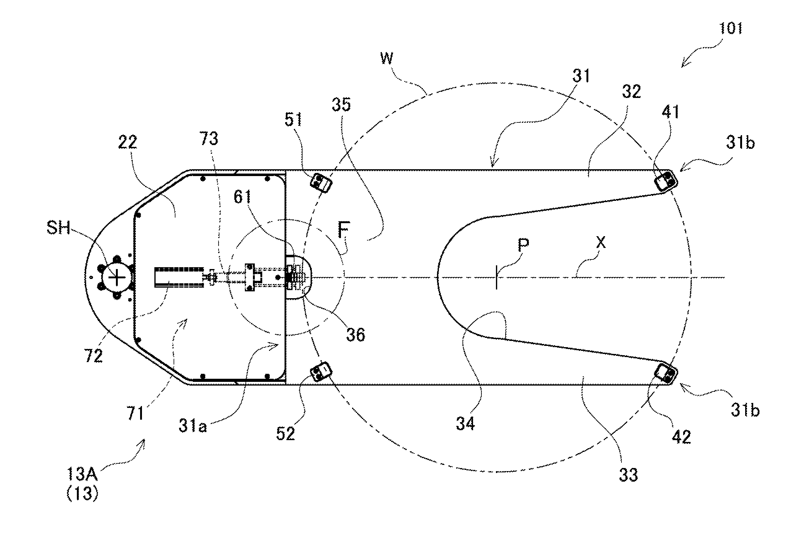 Clamping device and workpiece conveying robot