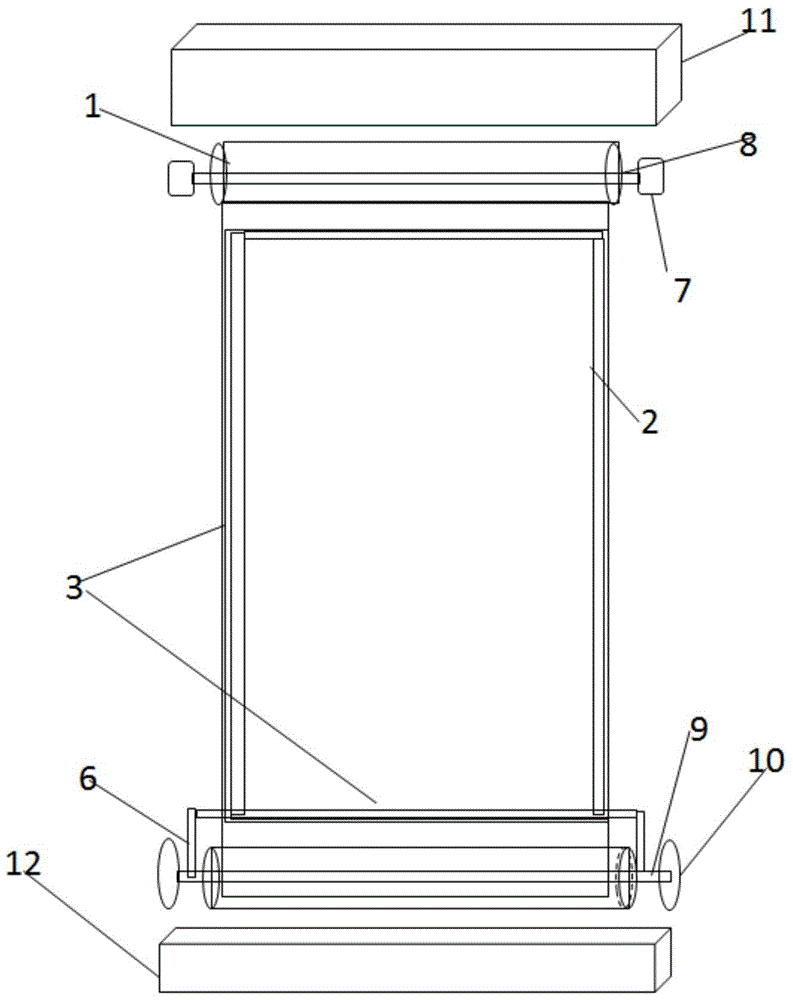 Roll-up dust-removing screen window