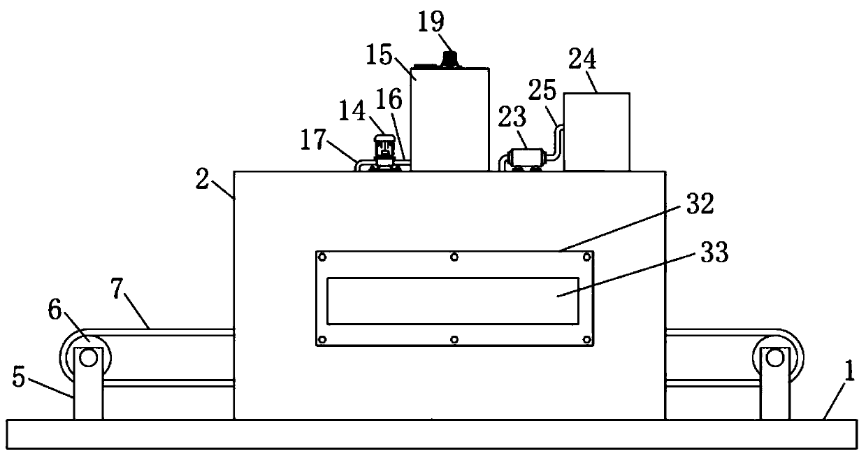 Automobile part paint spraying device capable of uniformly spraying