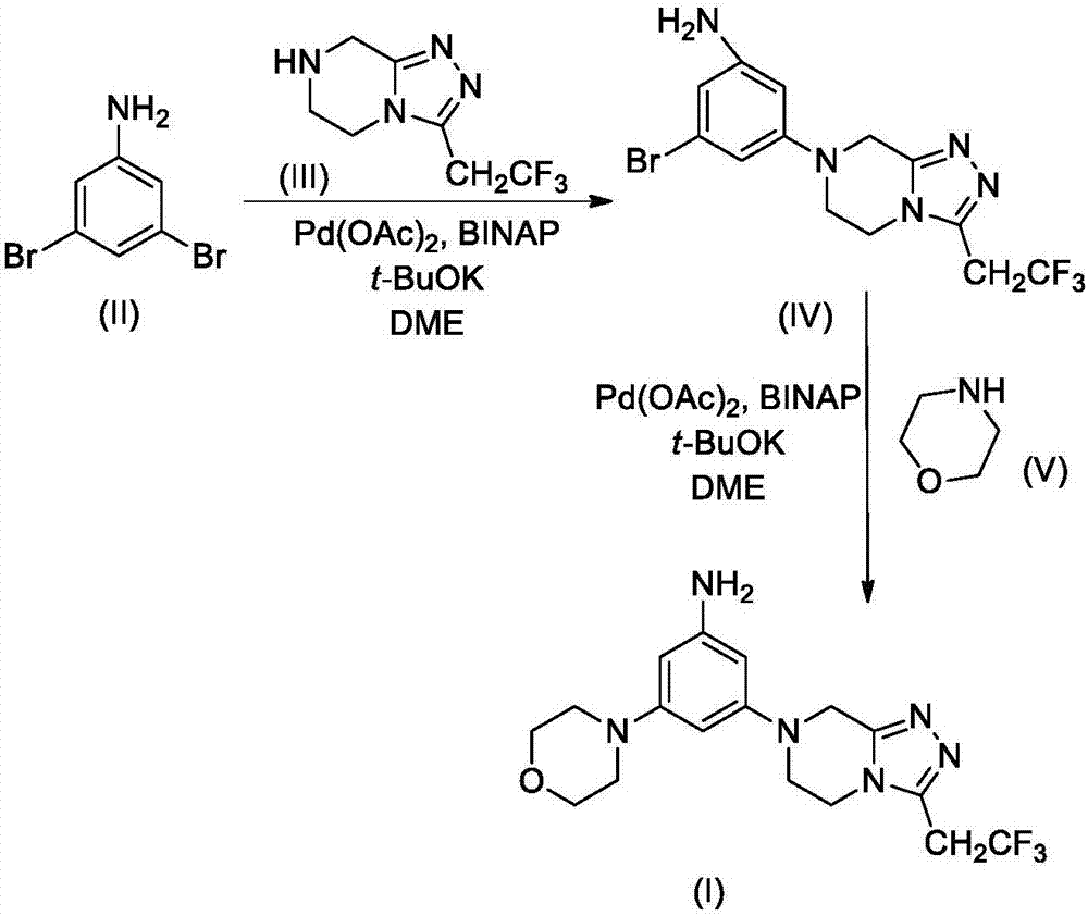 Compound containing morpholine and piperazine triazole and application thereof