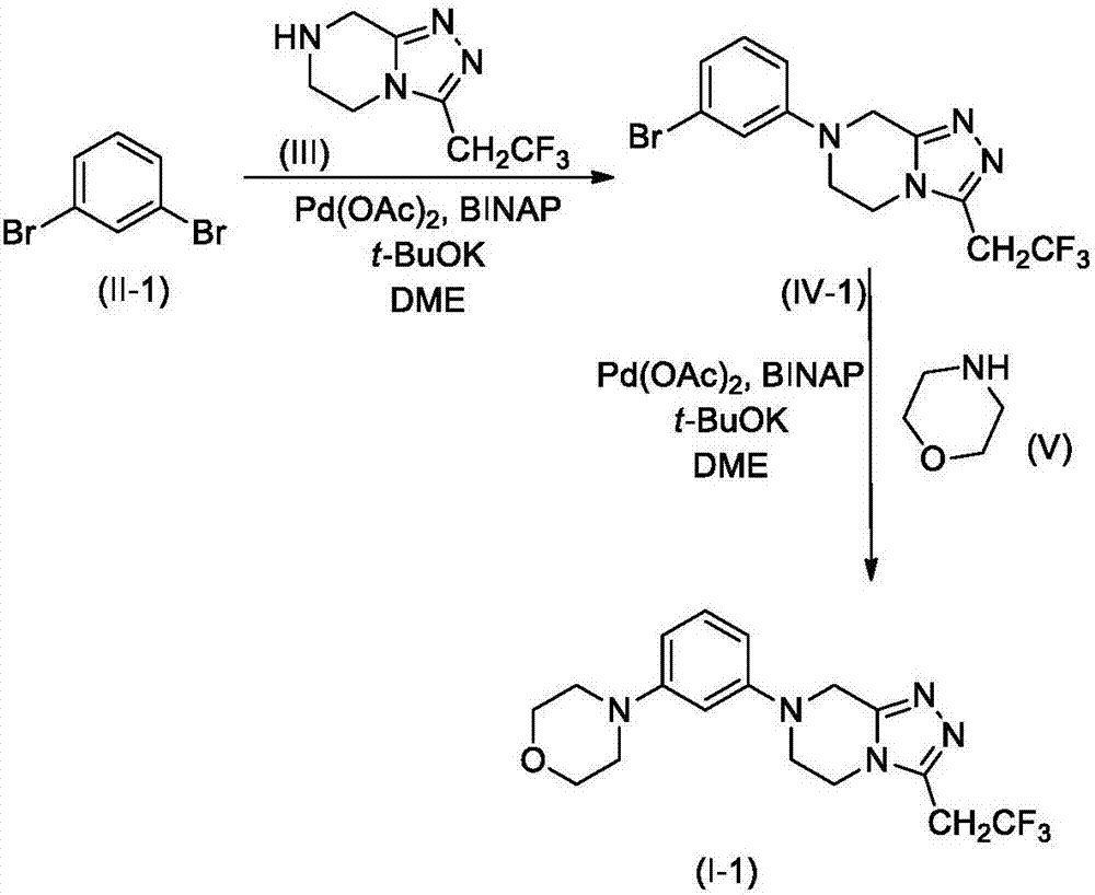 Compound containing morpholine and piperazine triazole and application thereof