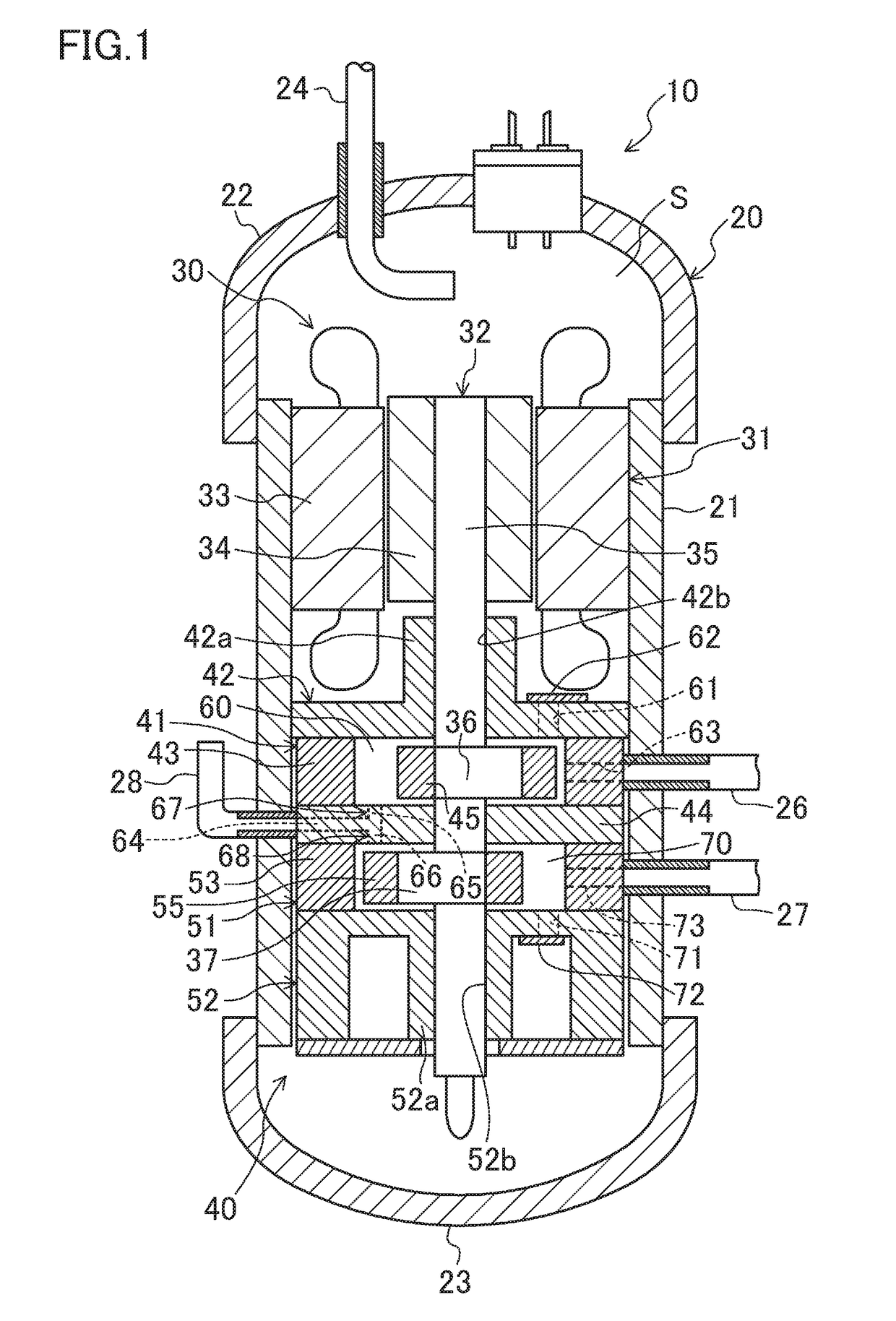 Oscillating piston-type compressor