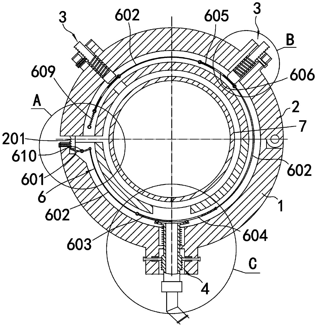 Heat supply pipe network leaking stoppage device and method