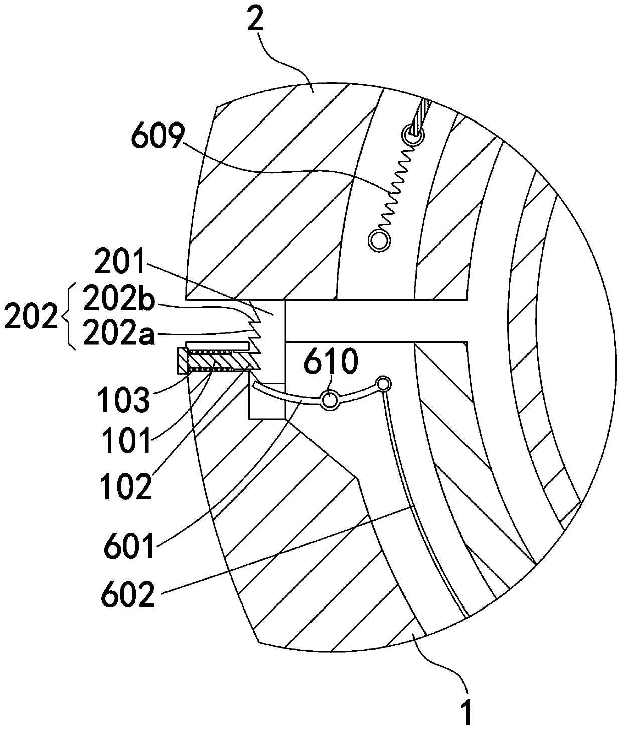 Heat supply pipe network leaking stoppage device and method