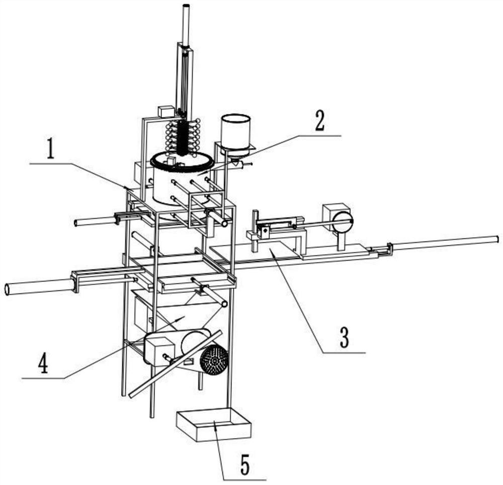 Automatic hammering device and process for ultrahigh-elasticity rubber production