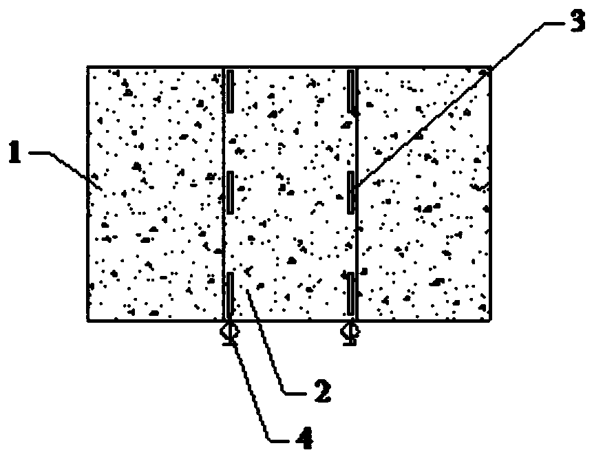 Method for testing fatigue shear resistance of new and old concrete joint surface