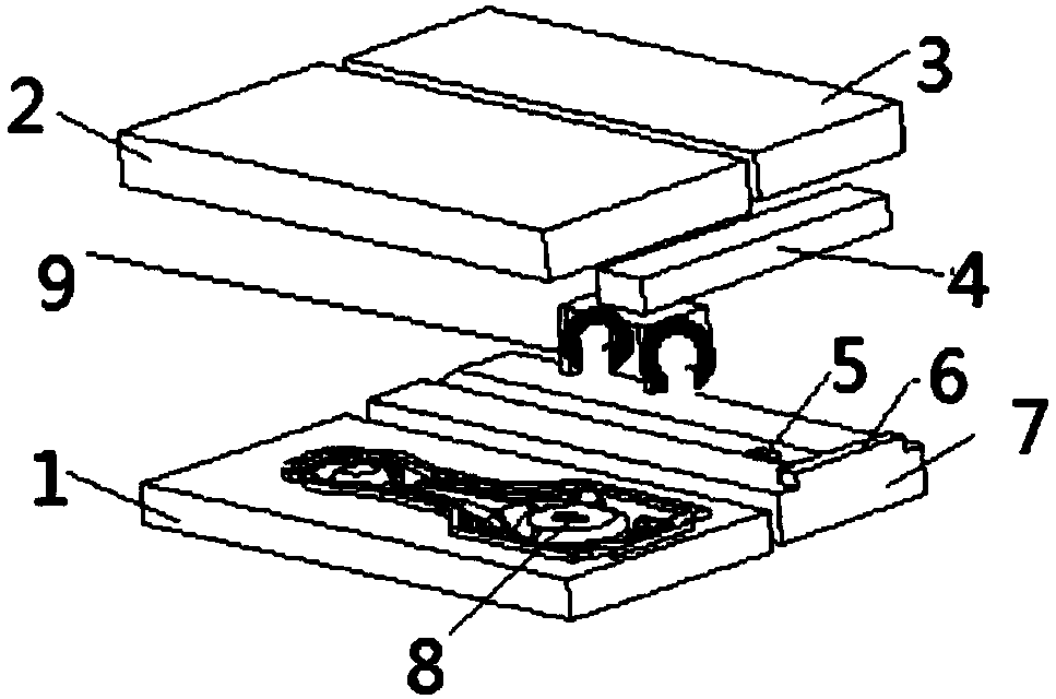 Automatic forging positioning die device