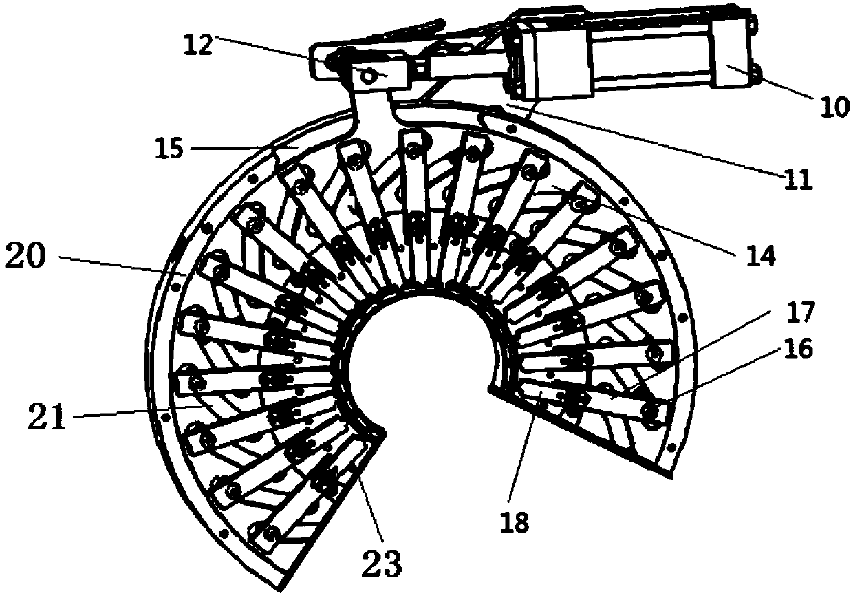 Automatic forging positioning die device