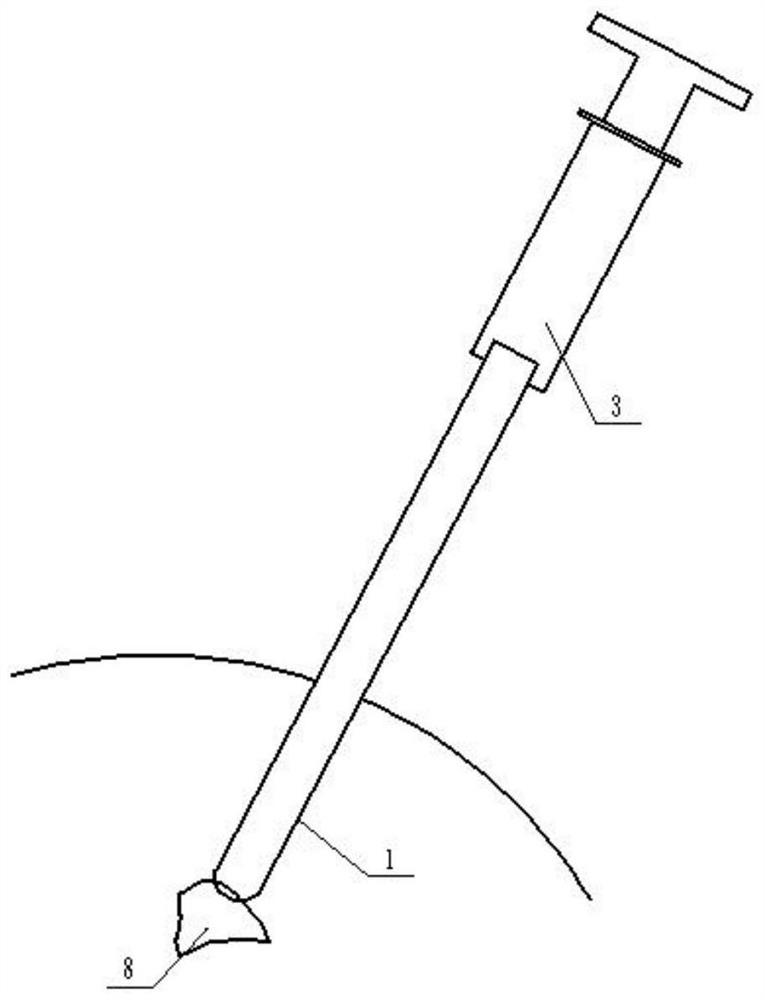 Cerebral hemorrhage hematoma channel establishing device