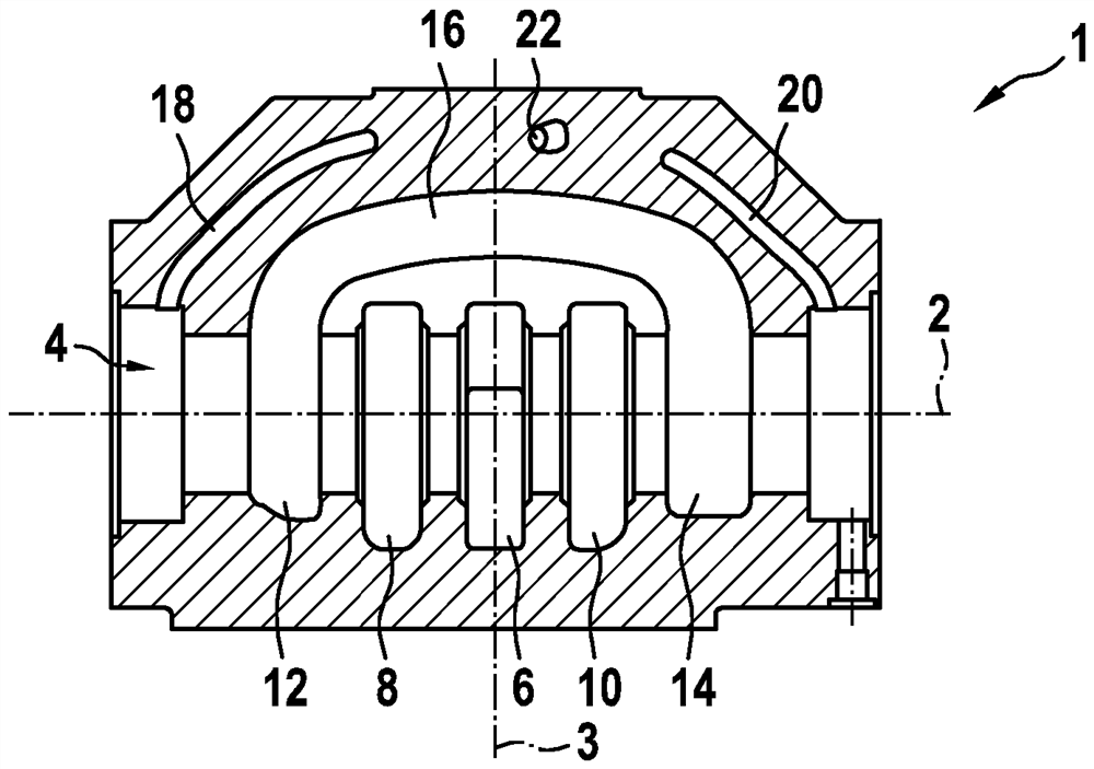 Core for a housing of a valve and method for producing said core