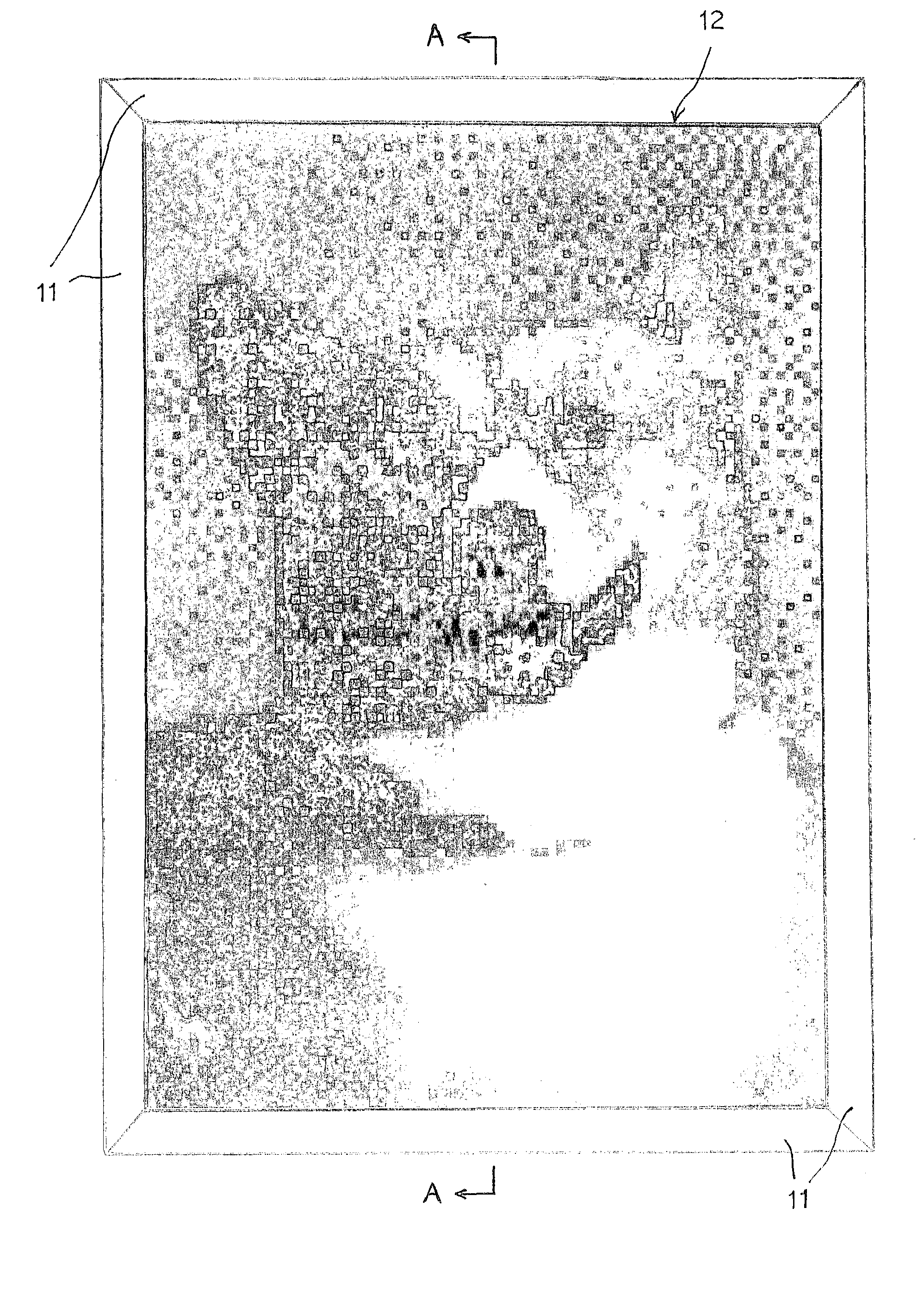 Bead picture based on image data and manufacturing method thereof