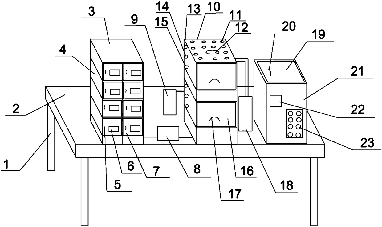 Platform-type cold-resistance and symbiosis device of traditional Chinese medicine seed for treating heart disease