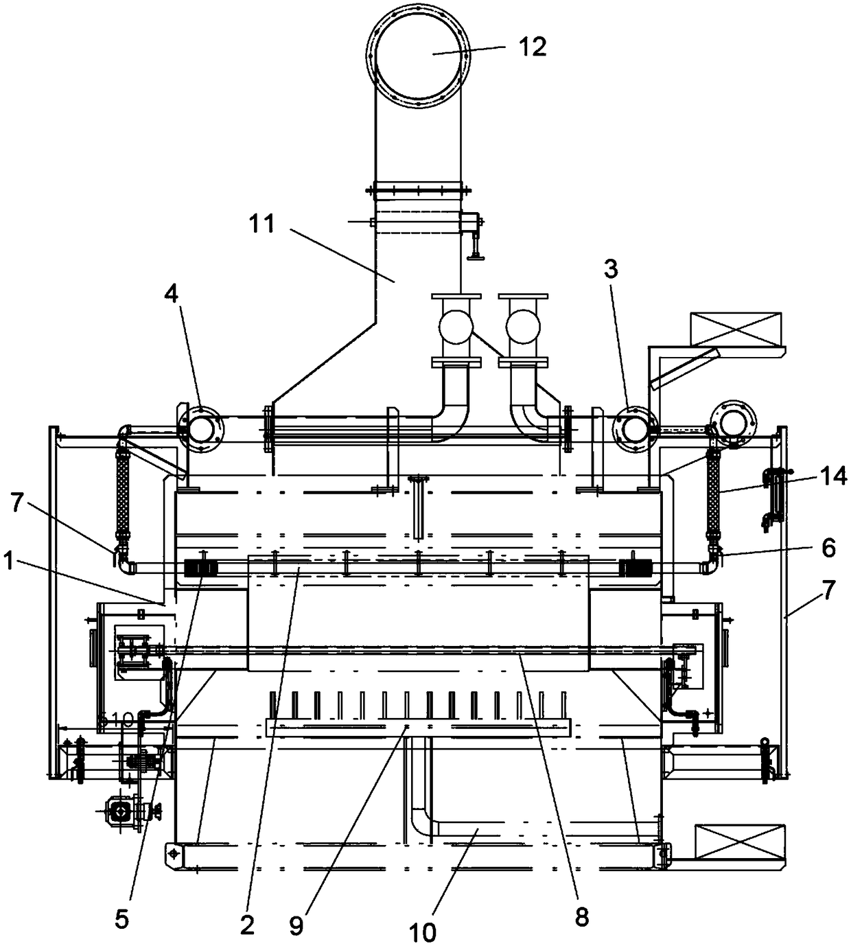 Sintering cooling device