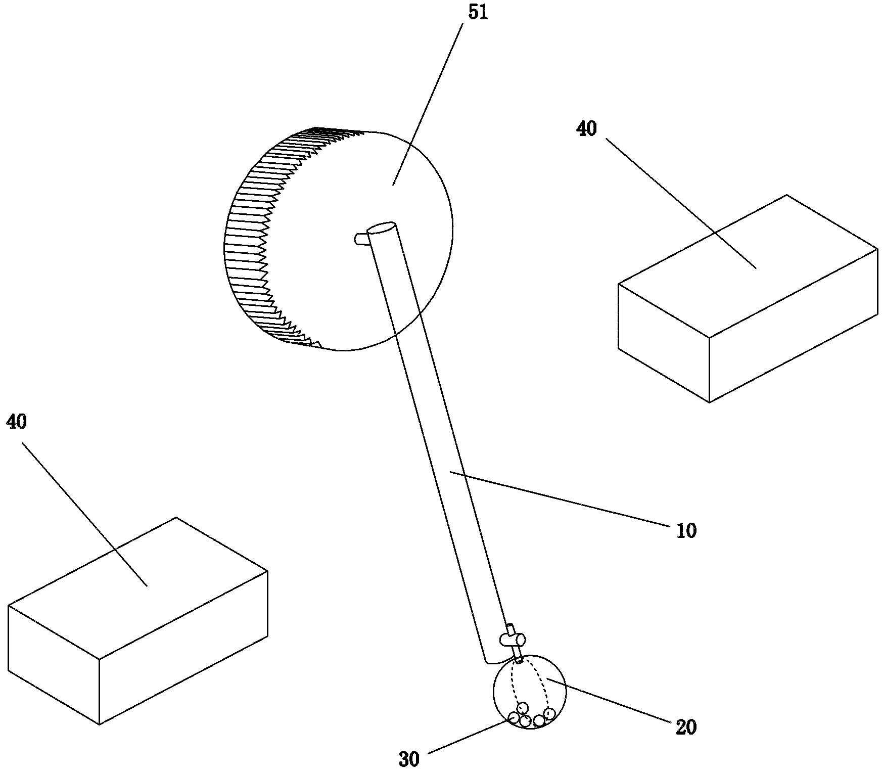 Module for capturing kinetic energy by utilizing single pendulum