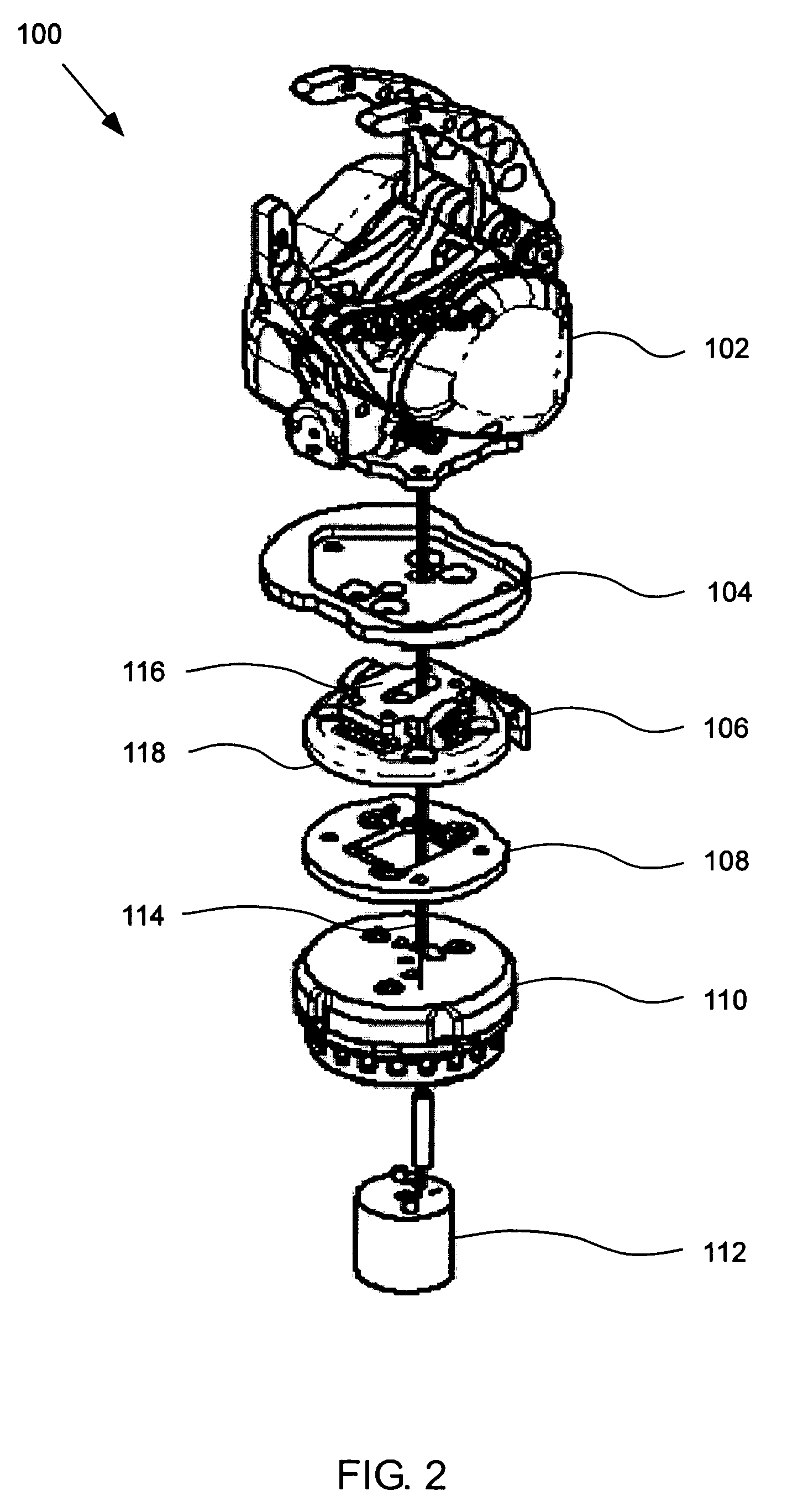 Wrist device for use with a prosthetic limb
