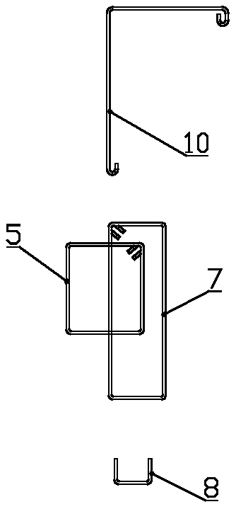 Prefabricated laminated parapet wall connection structure