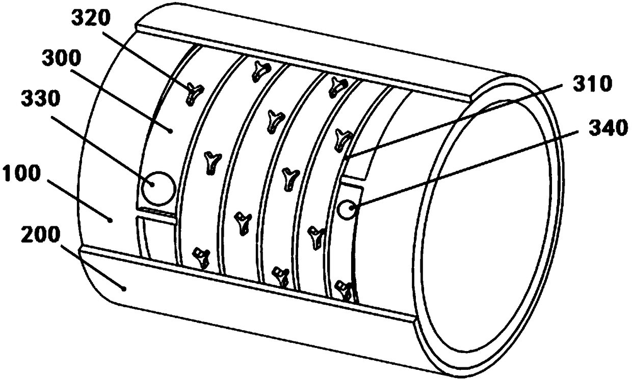 Motor machine shell water channel structure and motor