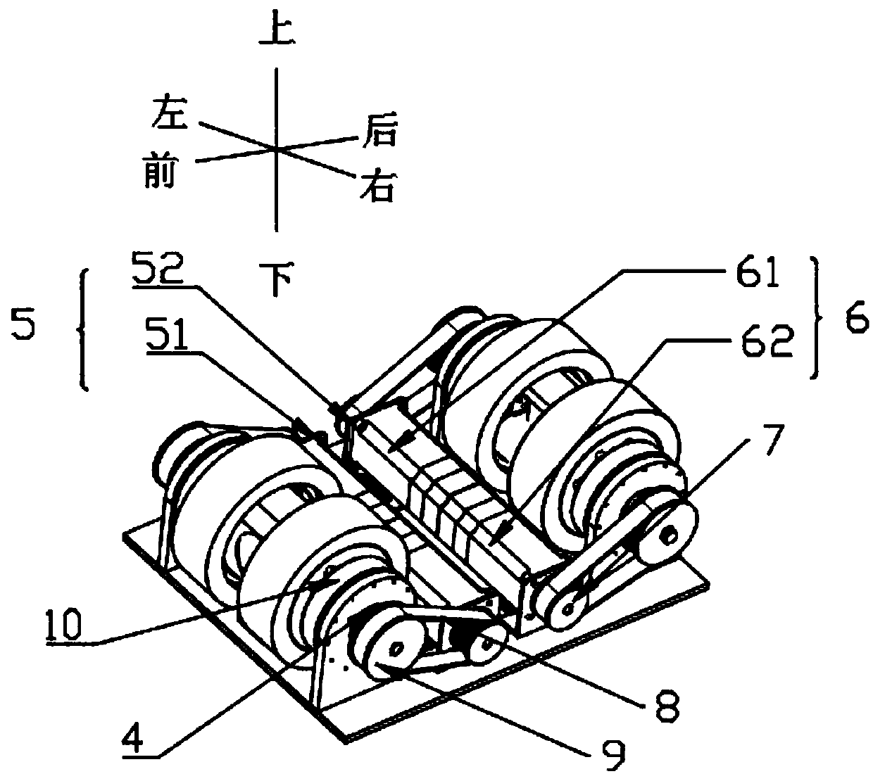 Magnetic adsorption type wall-climbing robot system