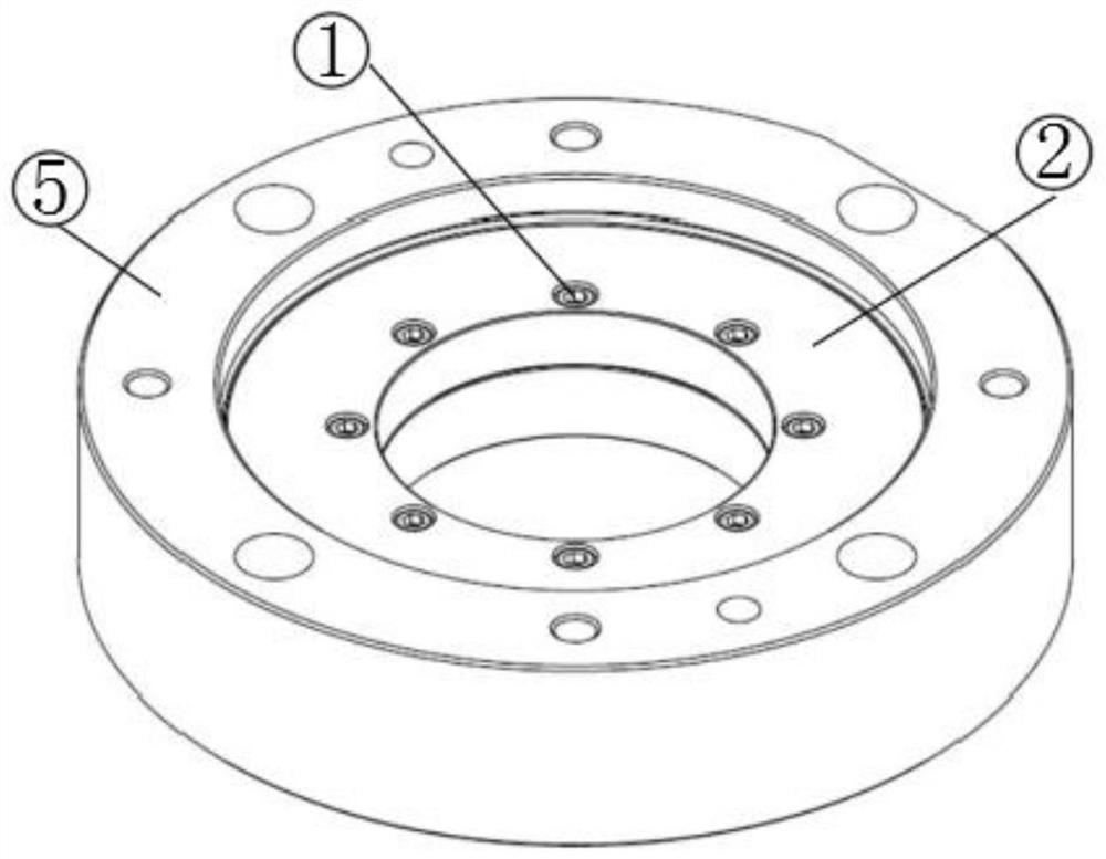 A machining center spindle motor connecting plate