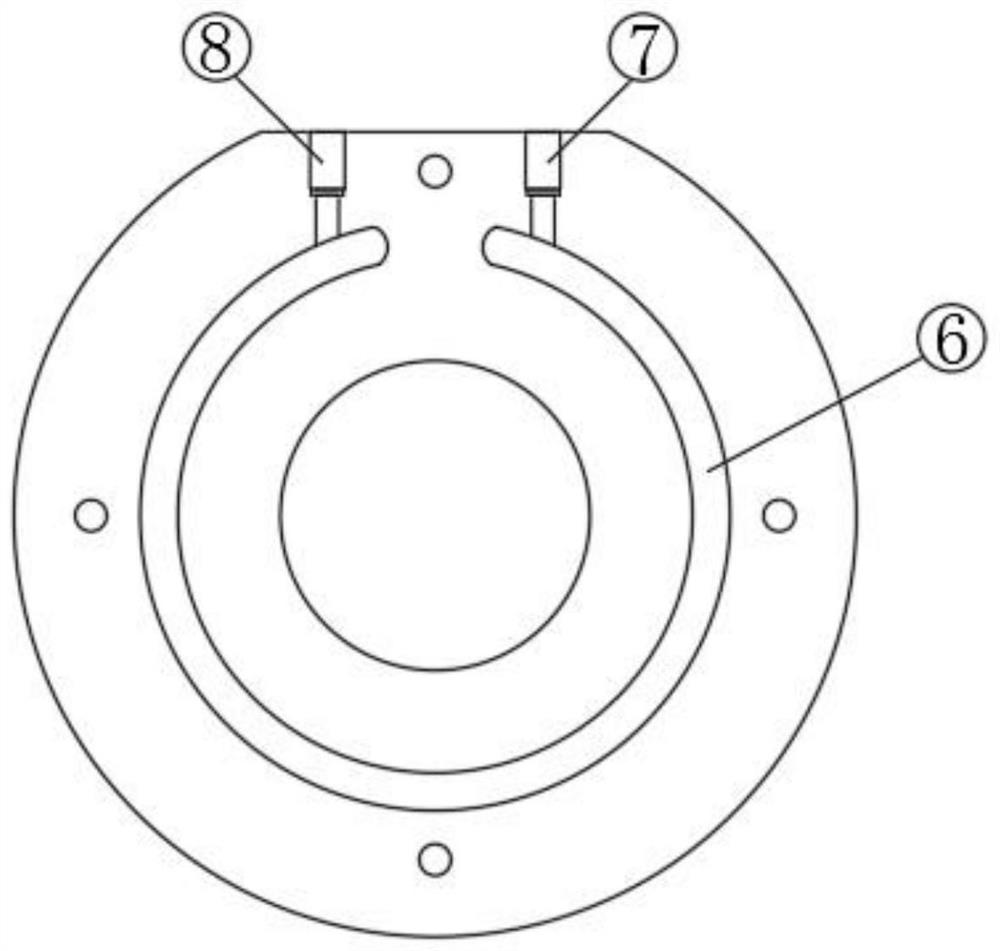 A machining center spindle motor connecting plate