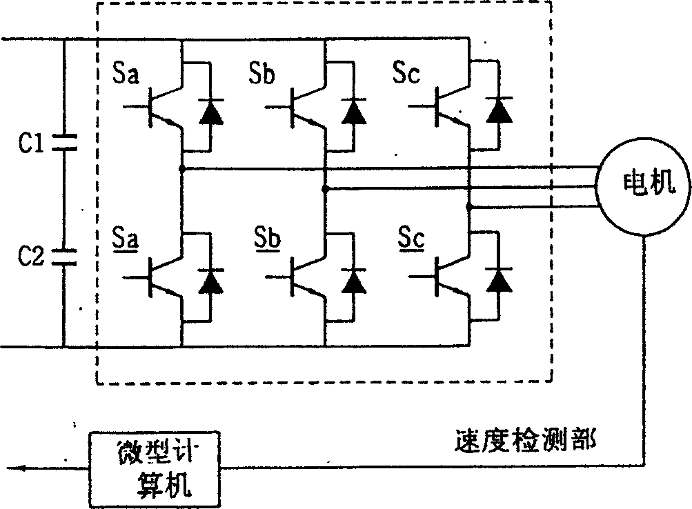 Rotor position detecting method of brushless DC motor having no sensor