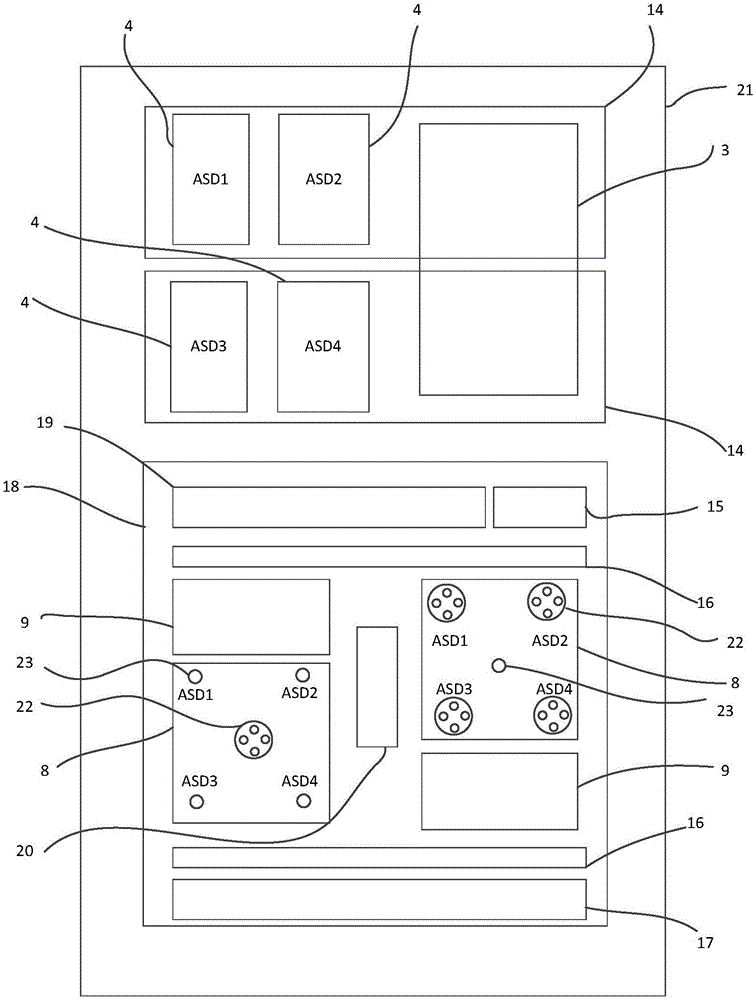 Variable frequency speed governor electric energy quality characteristic test cabinet, test system and test method thereof