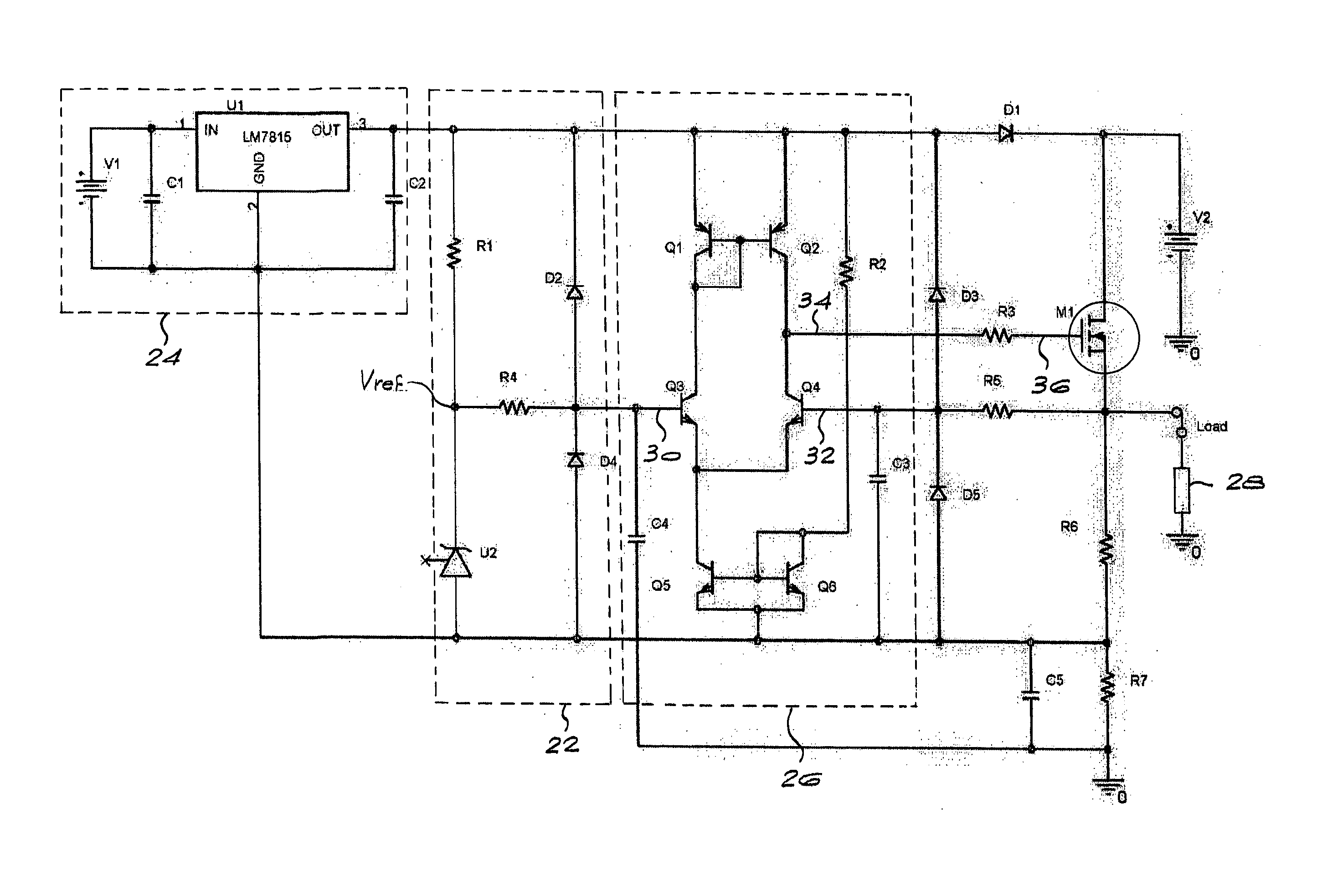 High voltage regulated power supply