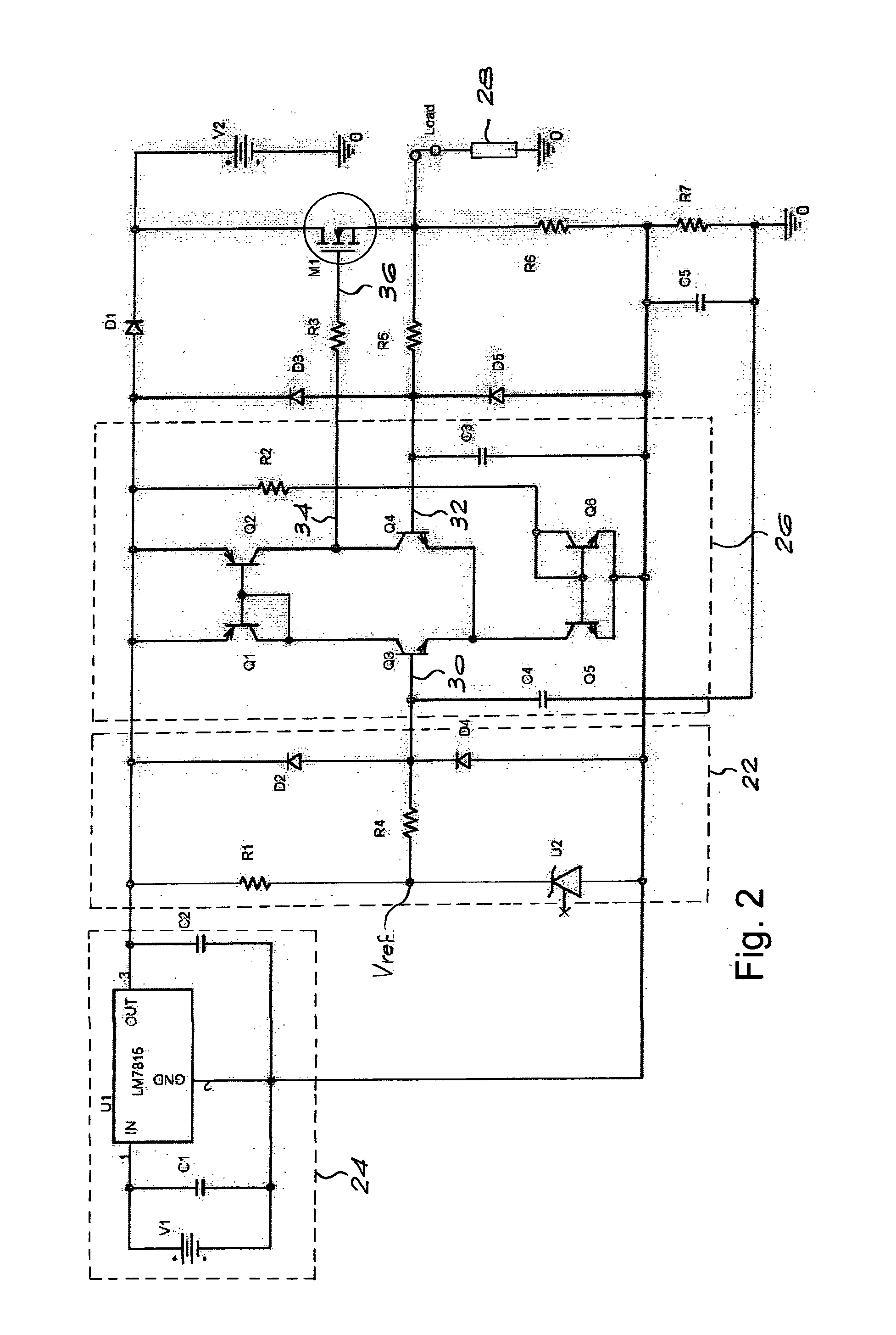 High voltage regulated power supply