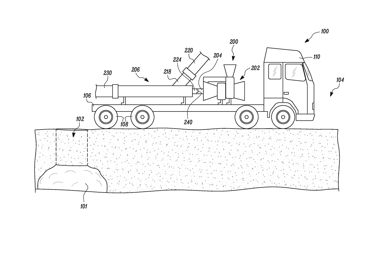 System and method for fracturing formations in bores