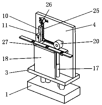 Adjustable drawing device for preventing arching of material strip in stamping die
