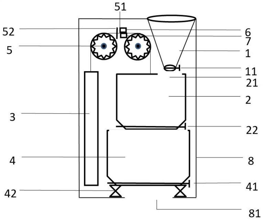 Grain yield measuring device and method