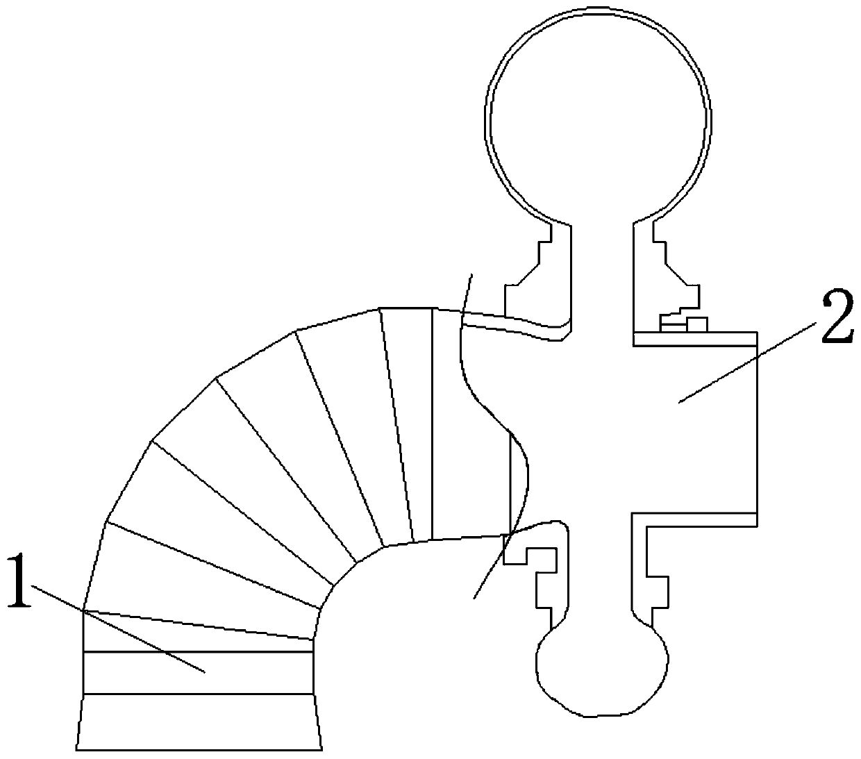 Water turbine capable of automatically removing waste and preventing blockage