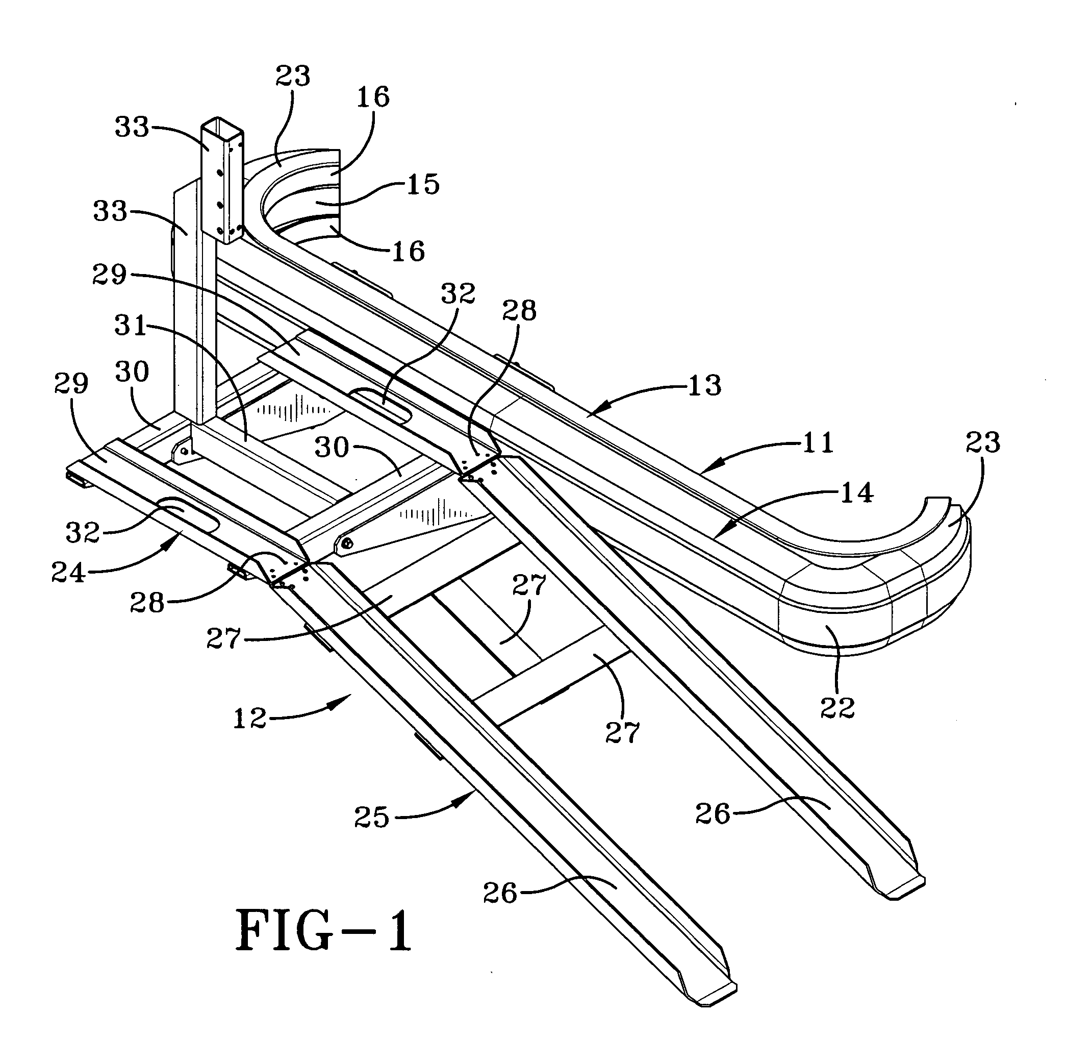 Energy absorbing system for attaching a trailing device to a vehicle