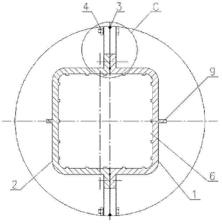 Split type water jacket with diversion water tank and assembly method